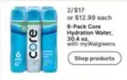 Walgreens Core hydration water offer