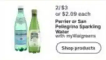 Walgreens Perrier or San Pellegrino Sparkling Water offer