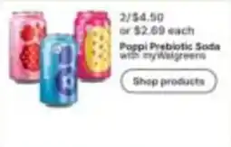 Walgreens Poppi Prebiotic Soda offer