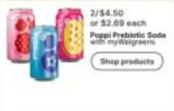Walgreens Poppi Prebiotic Soda offer