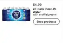 Walgreens Pure Life Water offer