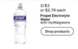 Walgreens Propel Electrolyte Water offer