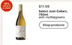 Walgreens Select Josh Cellars offer