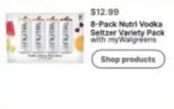 Walgreens Nutri Vodka Seltzer Variety Pack offer