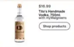 Walgreens Tito's Handmade Vodka offer