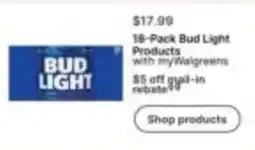 Walgreens Bud Light offer