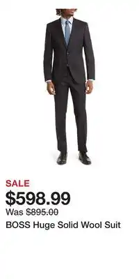 Nordstrom BOSS Huge Solid Wool Suit offer