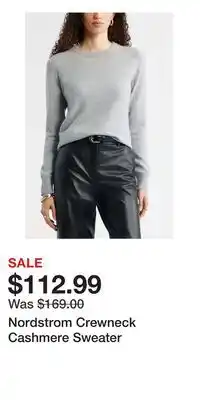 Nordstrom Nordstrom Crewneck Cashmere Sweater offer