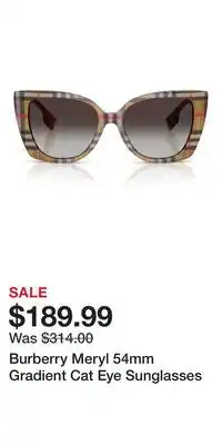 Nordstrom Burberry Meryl 54mm Gradient Cat Eye Sunglasses offer