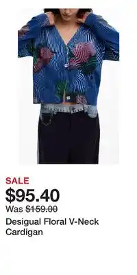 Nordstrom Desigual Floral V-Neck Cardigan offer