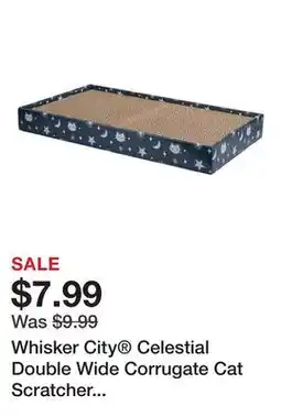 Petsmart Whisker City Celestial Double Wide Corrugate Cat Scratcher 18x9.75x2in offer