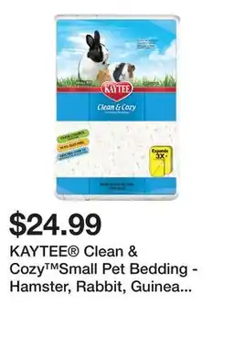 Petsmart KAYTEE Clean & Cozy Small Pet Bedding - Hamster, Rabbit, Guinea Pig Bedding - White 24.6 - 85 offer