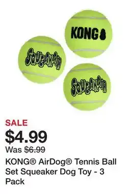 Petsmart KONG AirDog Tennis Ball Set Squeaker Dog Toy offer