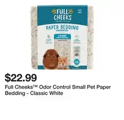 Petsmart Full Cheeks Odor Control Small Pet Paper Bedding - Classic White offer