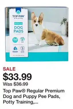 Petsmart Top Paw Regular Premium Dog and Puppy Pee Pads, Potty Training, 23 x 24, Unscented, 150 Count offer