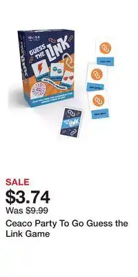 Kohl's Ceaco Party To Go Guess the Link Game offer