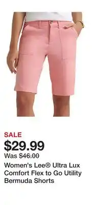 Kohl's Women's Lee Ultra Lux Comfort Flex to Go Utility Bermuda Shorts offer