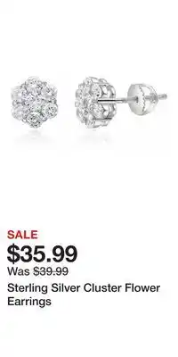 Kohl's Sterling Silver Cluster Flower Earrings offer