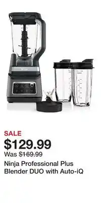 Kohl's Ninja Professional Plus Blender DUO with Auto-iQ offer
