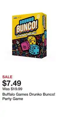 Kohl's Buffalo Games Drunko Bunco! Party Game offer