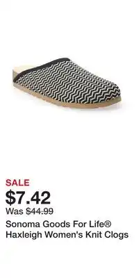 Kohl's Sonoma Goods For Life Haxleigh Women's Knit Clogs offer
