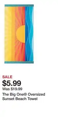 Kohl's The Big One Oversized Sunset Beach Towel offer