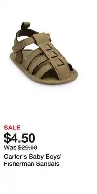 Kohl's Carter's Baby Boys' Fisherman Sandals offer