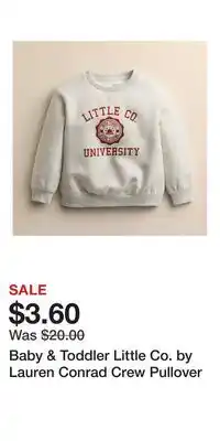 Kohl's Baby & Toddler Little Co. by Lauren Conrad Crew Pullover offer