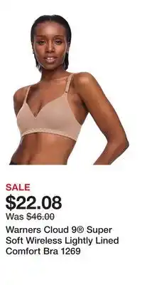 Kohl's Warners Cloud 9 Super Soft Wireless Lightly Lined Comfort Bra 1269 offer