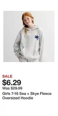 Kohl's Girls 7-16 Sea + Skye Fleece Oversized Hoodie offer
