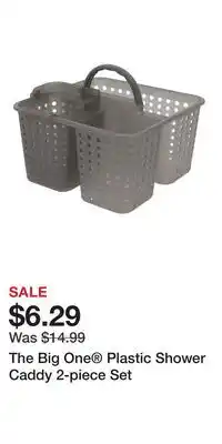 Kohl's The Big One Plastic Shower Caddy 2-piece Set offer