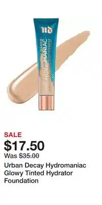 Kohl's Urban Decay Hydromaniac Glowy Tinted Hydrator Foundation offer