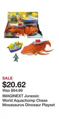 Kohl's IMAGINEXT Jurassic World Aquachomp Chase Mosasaurus Dinosaur Playset offer