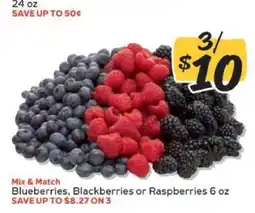 Winn Dixie Blueberries, Blackberries or Raspberries offer