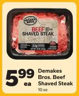 Save a Lot Demakes Bros. Beef Shaved Steak offer