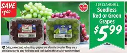 Rouses Seedless Red or Green Grapes offer