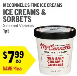 New Seasons Market Mcconnell's fine ice creams ice creams & sorbets offer