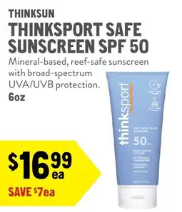 New Seasons Market Thinksun thinksport safe sunscreen spf 50 offer