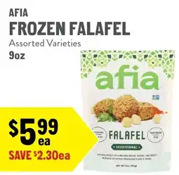 New Seasons Market Afia frozen falafel offer