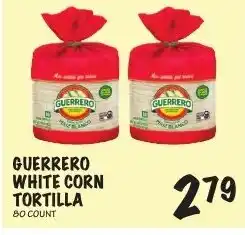 Guerrero white corn tortilla