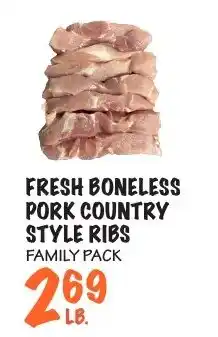 Foodarama Fresh boneless pork country style ribs offer