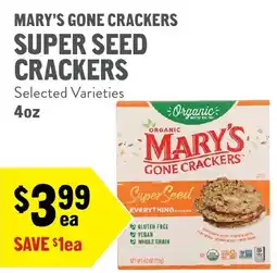 New Seasons Market Mary's Gone Crackers Super Seed Crackers offer