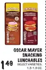 Foodarama Oscar Mayer Snacking Lunchables offer