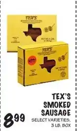 Foodarama Tex's smoked sausage offer