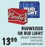 Foodarama Budweiser or Bud Light offer