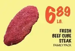 Foodarama Fresh beef cube steak offer