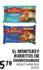 Foodarama El Monterey burritos or chimichangas offer