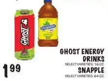Foodarama Ghost energy drinks offer