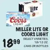 Foodarama Miller Lite or Coors Light offer