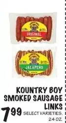 Foodarama Kountry Boy smoked sausage links offer
